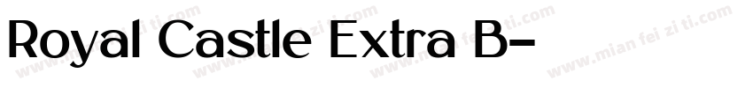 Royal Castle Extra B字体转换